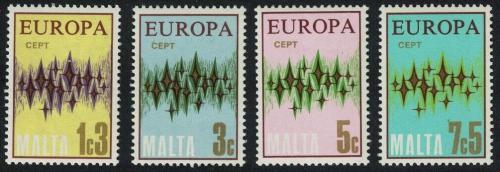 Poštové známky Malta 1972 Európa CEPT Mi# 450-53