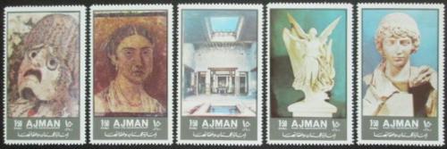 Poštové známky Adžmán 1972 Antické umenie Mi# 2059-63