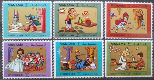 Poštové známky Manáma 1971 Rozprávky Mi# 817-22