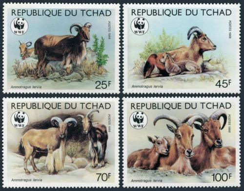 Poštové známky Èad 1988 Paovce høívnatá, WWF Mi# 1171-74 Kat 16€