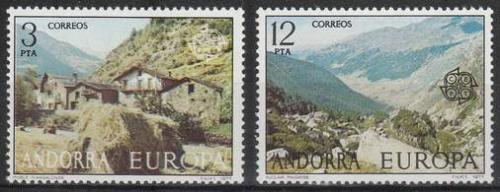 Potov znmky Andorra p. 1977 Eurpa CEPT, krajina Mi# 107-08