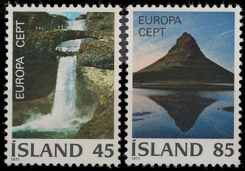 Poštové známky Island 1977 Európa CEPT, krajina Mi# 522-23