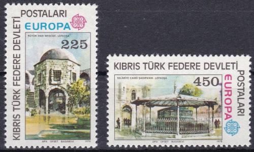 Poštové známky Cyprus Tur. 1978 Európa CEPT, stavby Mi# 55-56 Kat 6€