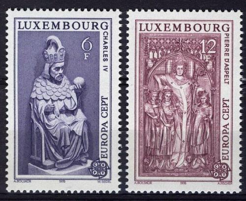 Poštové známky Luxembursko 1978 Európa CEPT, sochy Mi# 967-68