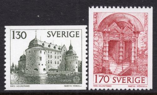Poštové známky Švédsko 1978 Európa CEPT, stavby Mi# 1014-15