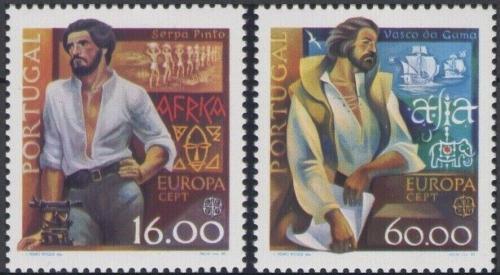 Poštové známky Portugalsko 1980 Európa CEPT, osobnosti Mi# 1488-89