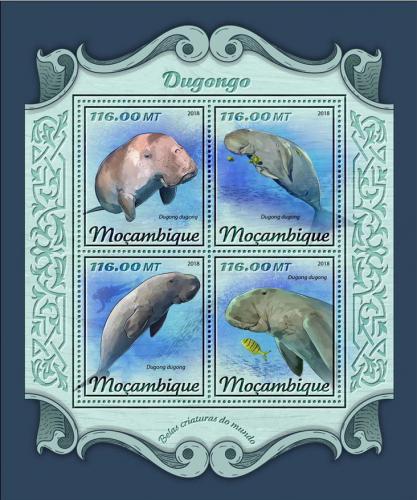 Poštové známky Mozambik 2018 Kapustòáci Mi# 9319-22 Kat 25€