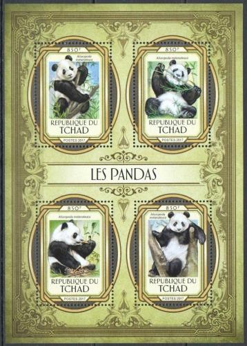 Poštové známky Èad 2017 Pandy Mi# 2911-14 Kat 13€