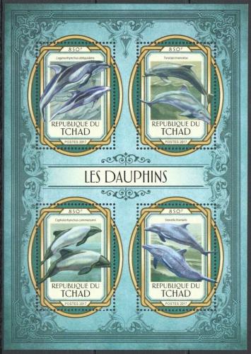Poštové známky Èad 2017 Delfíny Mi# 2946-49 Kat 13€