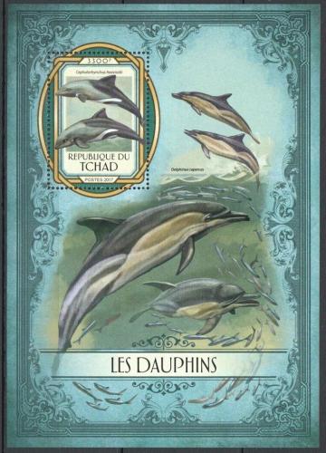 Poštová známka Èad 2017 Delfíny Mi# Block 689 Kat 13€
