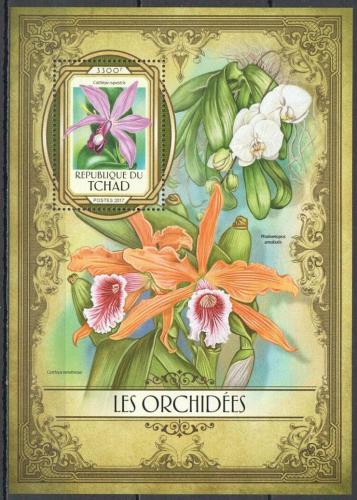 Poštová známka Èad 2017 Orchideje Mi# Block 671 Kat 13€