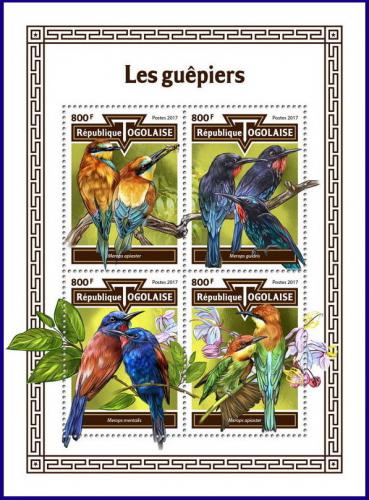 Poštové známky Togo 2017 Vlhy Mi# Mi# 8715-18 Kat 13€