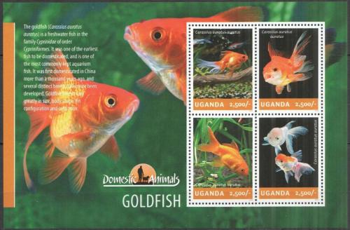 Poštové známky Uganda 2014 Ryby Mi# 3280-83 Kat 12€