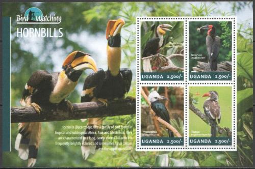 Poštové známky Uganda 2014 Zoborožci Mi# 3230-33 Kat 12€