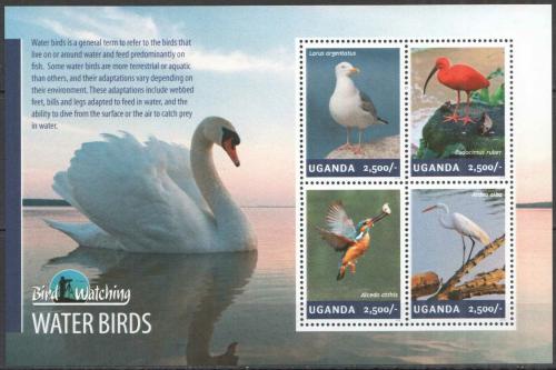 Poštové známky Uganda 2014 Vodní ptáci Mi# 3235-38 Kat 12€