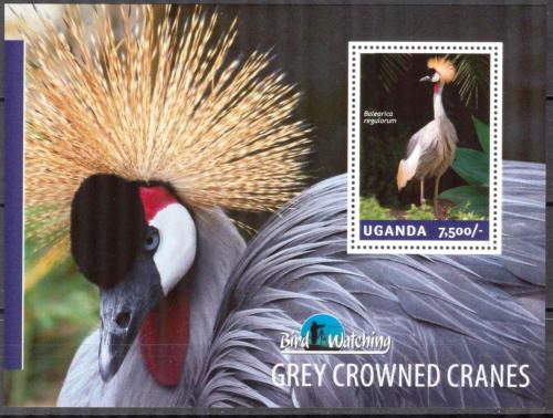 Poštová známka Uganda 2014 Jeøáb královský Mi# Block 456 Kat 9€