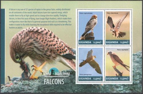Poštové známky Uganda 2014 Dravci Mi# 3250-53 Kat 12€