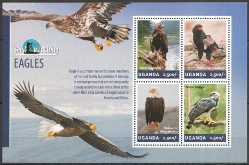 Poštové známky Uganda 2014 Orli Mi# 3260-63 Kat 12€ 