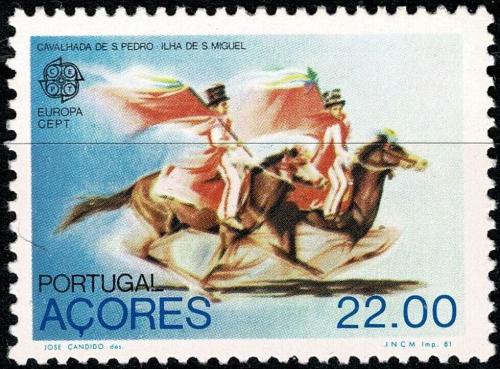 Poštová známka Azory 1981 Európa CEPT, folklór Mi# 342