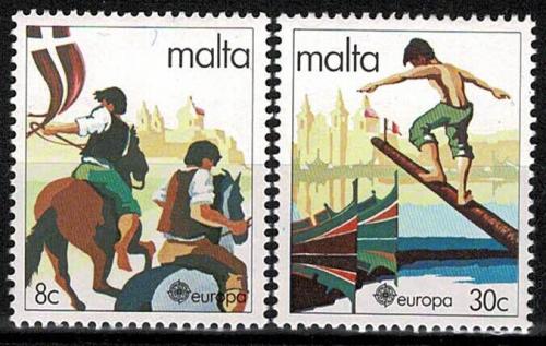 Poštové známky Malta 1981 Európa CEPT, folklór Mi# 628-29