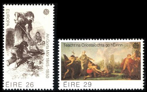 Poštové známky Írsko 1982 Európa CEPT, historické události Mi# 466-67 Kat 6.50€