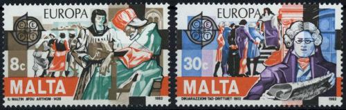 Poštové známky Malta 1982 Európa CEPT, historické události Mi# 661-62