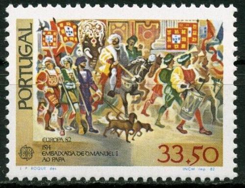 Poštová známka Portugalsko 1982 Európa CEPT, historické události Mi# 1564