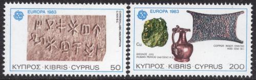 Poštové známky Cyprus 1983 Európa CEPT, velká díla civilizace Mi# 582-83