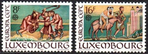 Poštovní známky Lucembursko 1983 Evropa CEPT, velká díla civilizace Mi# 1074-75
