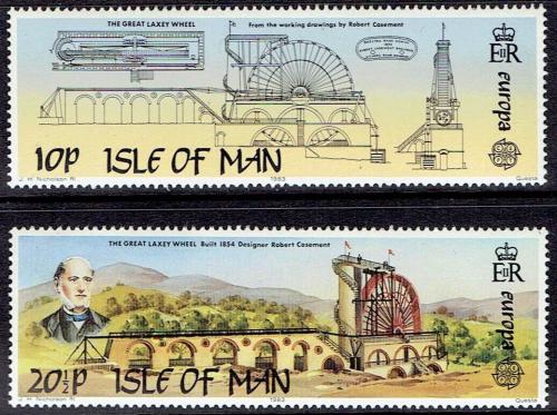 Poštovní známky Ostrov Man 1983 Evropa CEPT, velká díla civilizace Mi# 240-41