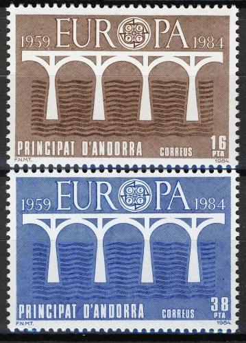 Poštové známky Andorra Šp. 1984 Európa CEPT Mi# 175-76