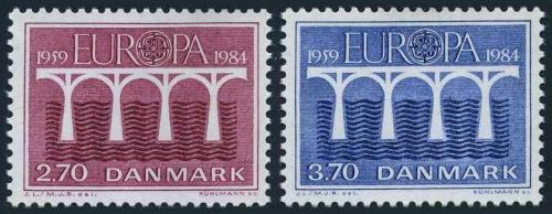 Poštové známky Dánsko 1984 Európa CEPT Mi# 806-07