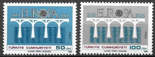 Poštové známky Turecko 1984 Európa CEPT Mi# 2667-68 Kat 22€