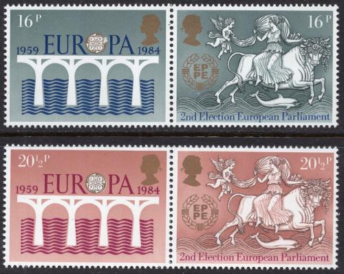 Poštové známky Ve¾ká Británia 1984 Európa CEPT Mi# 988-91 Kat 7€