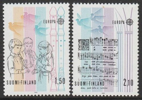 Poštové známky Fínsko 1985 Európa CEPT, rok hudby Mi# 968-69 Kat 7.50€