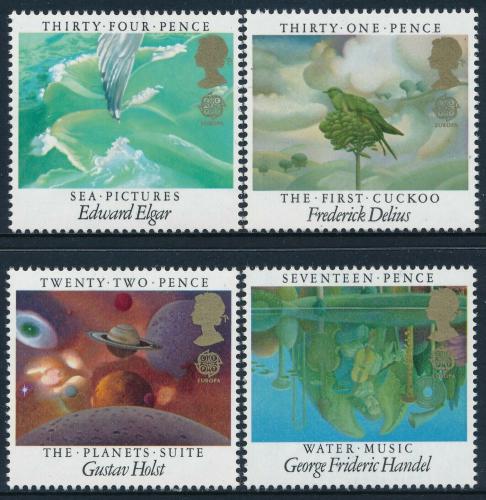 Poštové známky Ve¾ká Británia 1985 Európa CEPT, rok hudby Mi# 1027-30 Kat 6€