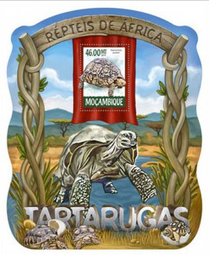 Poštová známka Mozambik 2015 Korytnaèky Mi# 7887 Block