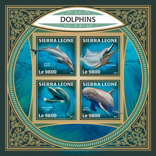 Poštové známky Sierra Leone 2017 Delfíny Mi# 9200-03 Kat 11€
