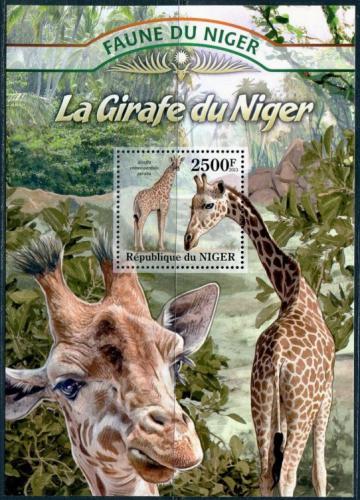 Poštová známka Niger 2013 Žirafy Mi# Block 169 Kat 10€