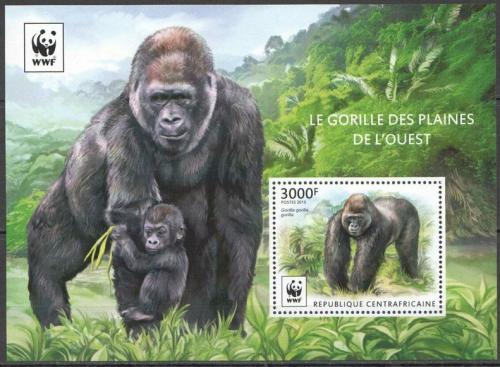 Poštová známka SAR 2015 Gorila nížinná, WWF Mi# Block 1309 Kat 14€