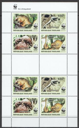 Poštové známky Togo 2010 Luskoun bìlobøichý, WWF Mi# 3454-57 Kat 17€