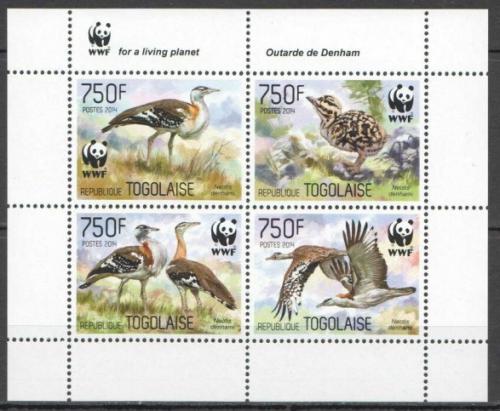 Poštové známky Togo 2014 Drop Denhamùv, WWF Mi# 5863-66 Bogen Kat 12€
