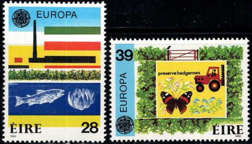 Poštové známky Írsko 1986 Európa CEPT, ochrana pøírody Mi# 589-90 Kat 12€