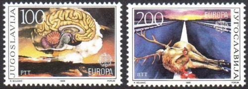 Poštové známky Juhoslávia 1986 Európa CEPT, ochrana pøírody Mi# 2156-57
