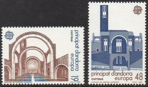 Poštové známky Andorra Šp. 1987 Európa CEPT, moderní architektura Mi# 193-94