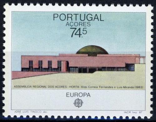 Poštová známka Azory 1987 Európa CEPT, moderní architektura Mi# 383