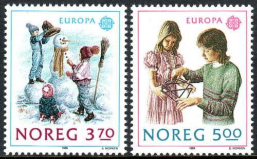Poštové známky Nórsko 1989 Európa CEPT, dìtské hry Mi# 1019-20
