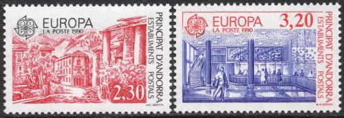 Poštové známky Andorra Fr. 1990 Európa CEPT, pošta Mi# 409-10 Kat 7.50€