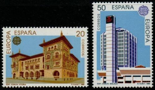 Poštové známky Španielsko 1990 Európa CEPT, pošta Mi# 2937-38
