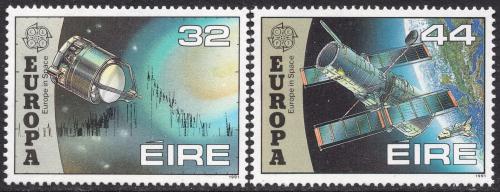 Poštové známky Írsko 1991 Európa CEPT, prieskum vesmíru Mi# 759-60